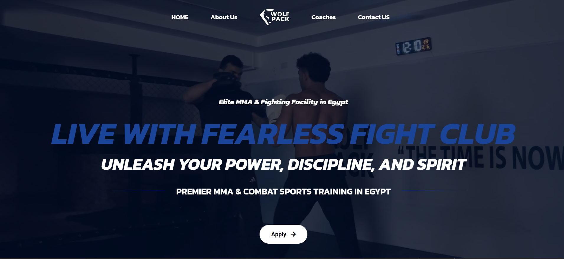Wolf Pack MMA Gym Website